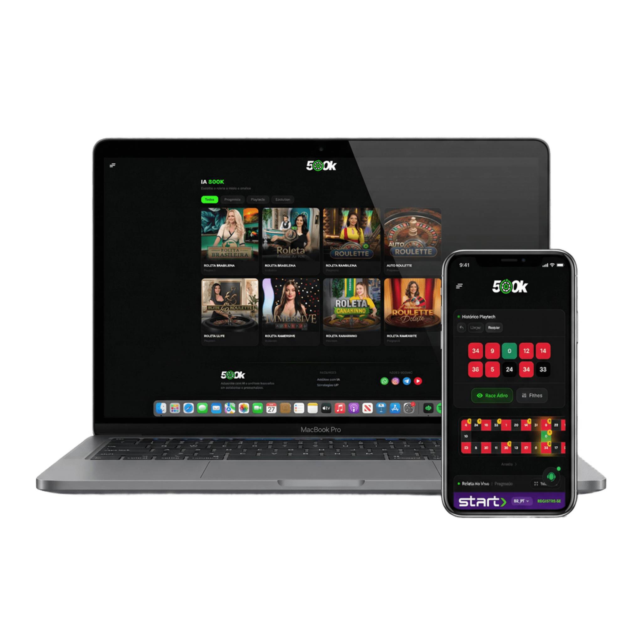 Mockup aplicativo 500K